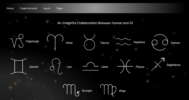 AstroAI Horoscope Generator project preview